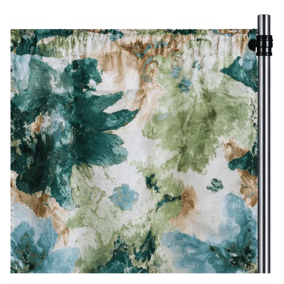 Emerald Florence Curtain Panel w/ 4" Rod Pocket - 116" Wide - Many Size Options