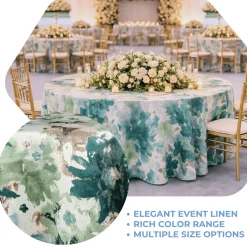 Emerald Florence Jacquard Tablecloth - Multiple Size Options