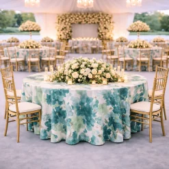 Emerald Florence Jacquard Tablecloth - Multiple Size Options