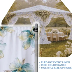 Emerald Primavera Curtain Panel w/ 4" Rod Pocket - 110" Wide - Many Size Options