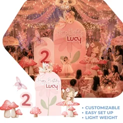 Enchanted Forest 2 Foam Core Birthday Backdrop Kit by PopScene™
