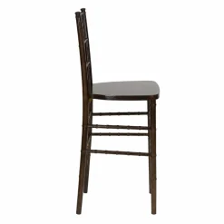 EnvyChair™ Elegant Chiavari Bar Stool - Fruitwood