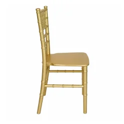 EnvyChair™ Elegant Kid's Chiavari Chair - Gold
