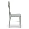 EnvyChair™ Elegant Monoblock Resin Chiavari Chair - Silver