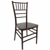EnvyChair™ Elegant Monoblock Resin Chiavari Chair - Dark Brown