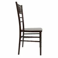 EnvyChair™ Elegant Monoblock Resin Chiavari Chair - Dark Brown