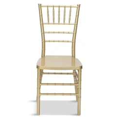 EnvyChair™ Elegant Monoblock Resin Chiavari Chair - Gold