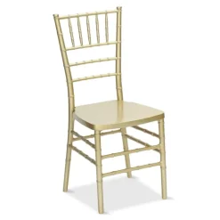 EnvyChair™ Elegant Monoblock Resin Chiavari Chair - Gold