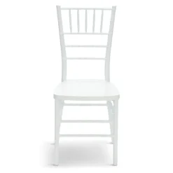 EnvyChair™ Elegant Monoblock Resin Chiavari Chair - White