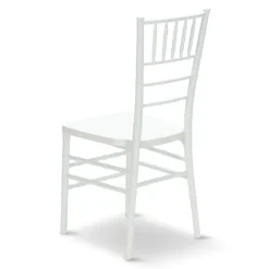 EnvyChair™ Elegant Monoblock Resin Chiavari Chair - White