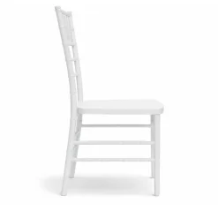 EnvyChair™ Elegant Monoblock Resin Chiavari Chair - White