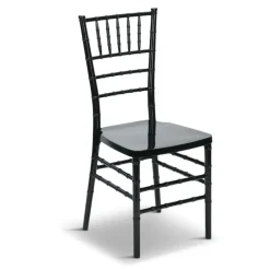 EnvyChair™ Elegant Monoblock Resin Chiavari Chair - Black