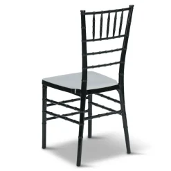 EnvyChair™ Elegant Monoblock Resin Chiavari Chair - Black