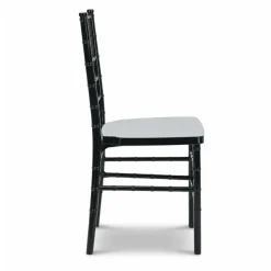 EnvyChair™ Elegant Monoblock Resin Chiavari Chair - Black
