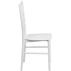 EnvyChair™ Elegant Resin Chiavari Chair with Premium Steel Frame - White