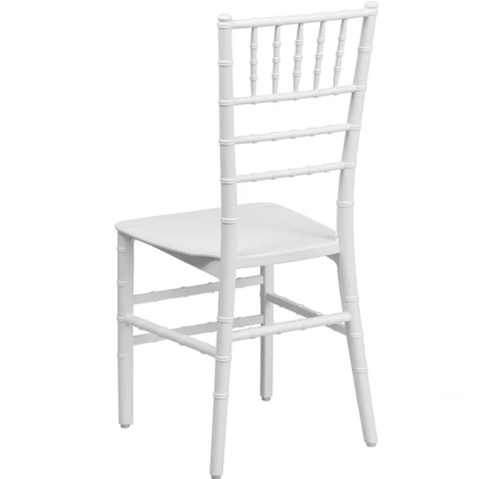 EnvyChair™ Elegant Resin Chiavari Chair with Premium Steel Frame - White