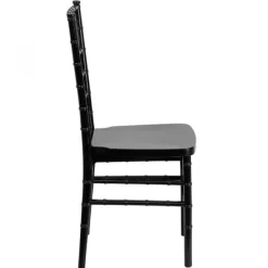 EnvyChair™ Elegant Resin Chiavari Chair with Premium Steel Frame - Black