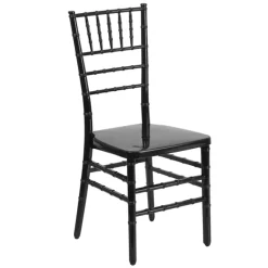 EnvyChair™ Elegant Resin Chiavari Chair with Premium Steel Frame - Black