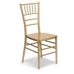 EnvyChair™ Elegant Resin Chiavari Chair with Premium Steel Frame - Gold