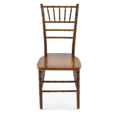 EnvyChair™ Elegant Wood Chiavari Chair - Light Fruitwood