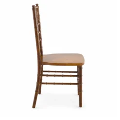 EnvyChair™ Elegant Wood Chiavari Chair - Light Fruitwood