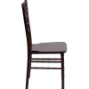 EnvyChair™ Elegant Wood Chiavari Chair - Mahogany