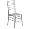EnvyChair™ Elegant Wood Chiavari Chair - Silver