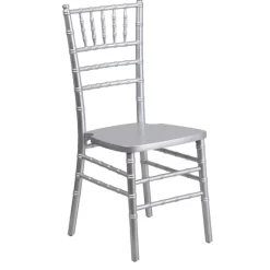 EnvyChair™ Elegant Wood Chiavari Chair - Silver