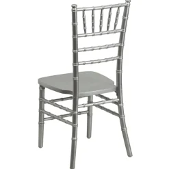 EnvyChair™ Elegant Wood Chiavari Chair - Silver