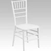 EnvyChair™ Elegant Wood Chiavari Chair - White