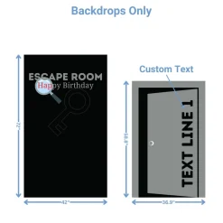 Escape Room Theme Foam Core Birthday Backdrop Kit by PopScene™