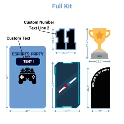 Esports Party Foam Core Birthday Backdrop Kit by PopScene™