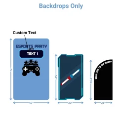 Esports Party Foam Core Birthday Backdrop Kit by PopScene™