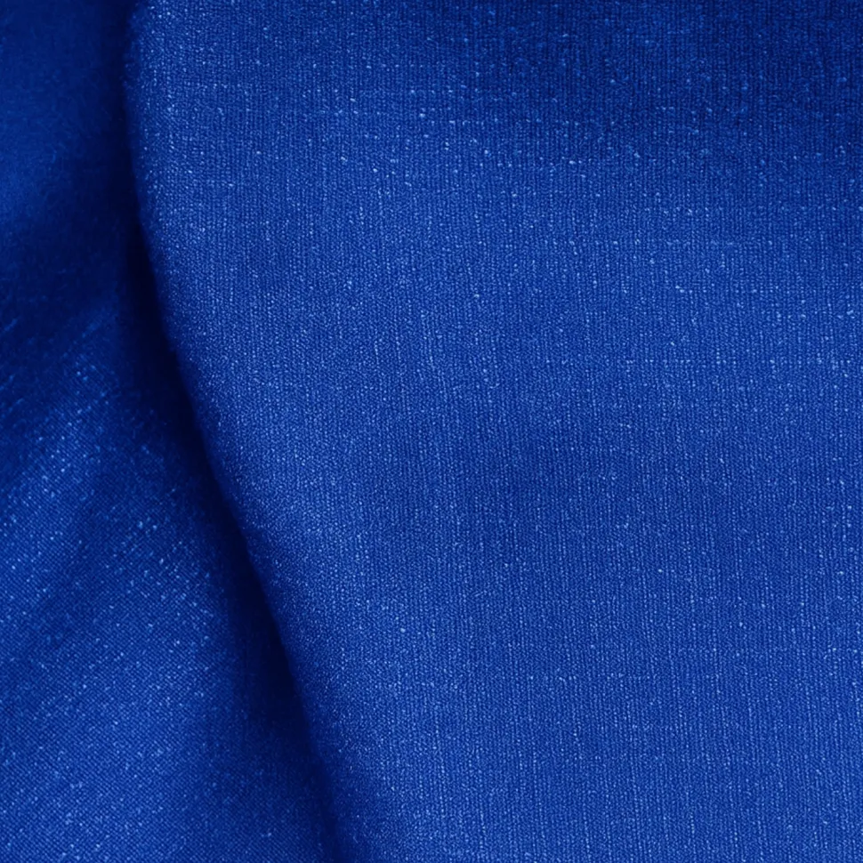 Expo Blue - Banjo Cloth Drape Panel by Eastern Mills w/ Sewn Rod Pocket