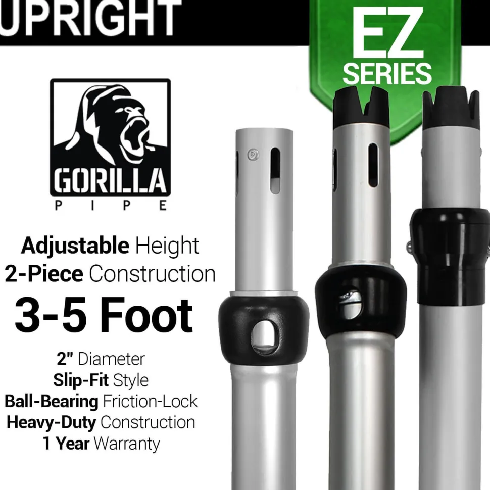 EZ Series - Adjustable Upright w/Slip-Lock (3ft-5ft)