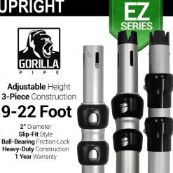 EZ Series - Adjustable Upright w/Slip-Lock (9ft-22ft)