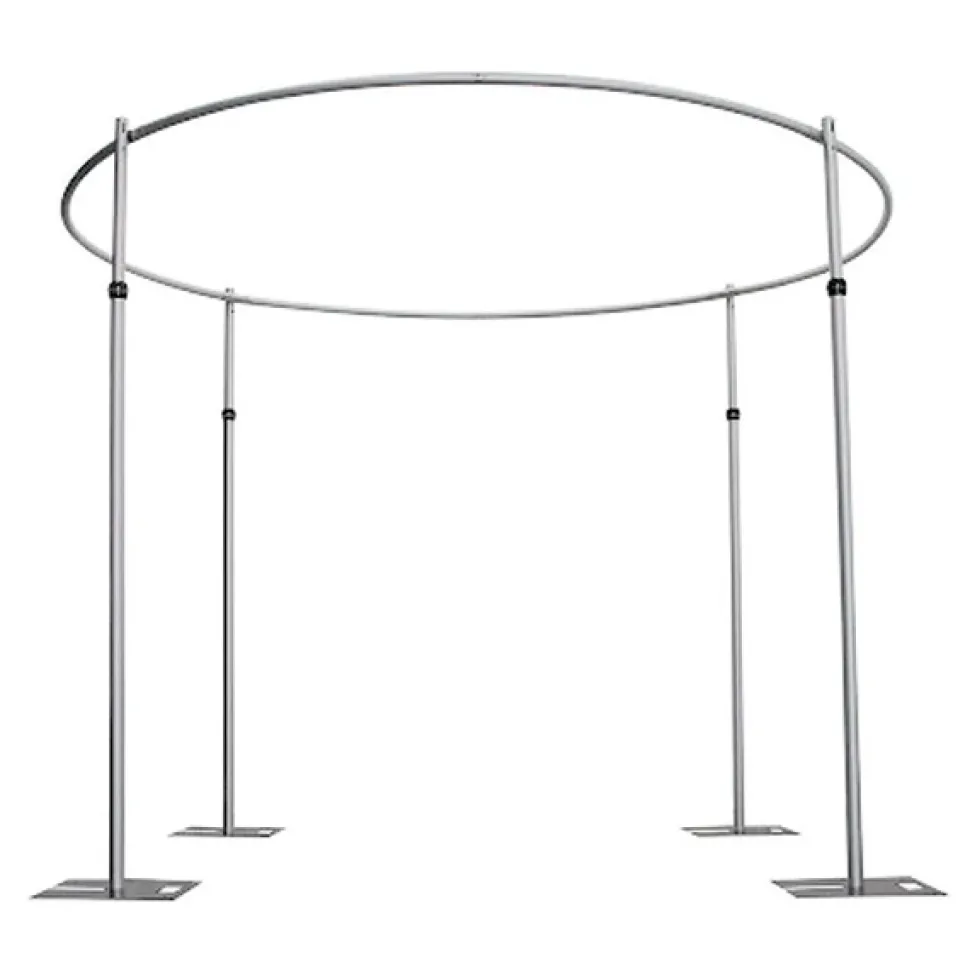 EZ Series Round 4-Post Canopy (Chuppah / Modern Mandap) - 6-14ft Height