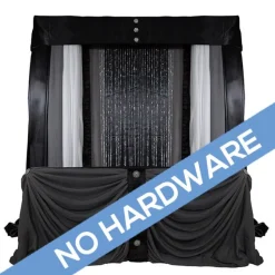 FABRIC ONLY! Modern Theme Pro-Designed Backdrop or 4 Post Canopy Kit - 6ft-14ft Tall