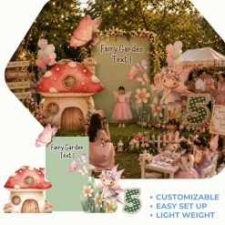 Fairy Garden Foam Core Birthday Backdrop Kit by PopScene™
