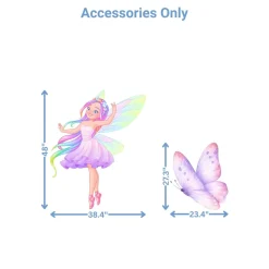 Fairy Princess Foam Core Birthday Backdrop Kit by PopScene™