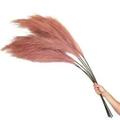 Faux Pampas Grass - 6 Stems - 48