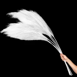 Faux Pampas Grass - 6 Stems - 48