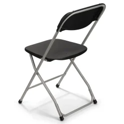 Feather XT™ Aluminum Plastic Folding Chair - 450 lb Capacity - Black