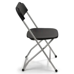 Feather XT™ Aluminum Plastic Folding Chair - 450 lb Capacity - Black