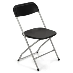 Feather XT™ Aluminum Plastic Folding Chair - 450 lb Capacity - Black