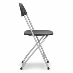 Feather XT™ Aluminum Plastic Folding Chair - 450 lb Capacity - Charcoal Grey
