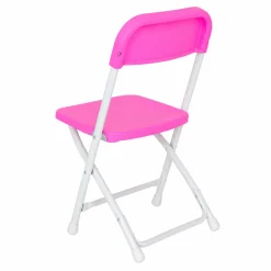 Feather XT™ Kid's Plastic Folding Chair - 220 lb Capacity - Pink