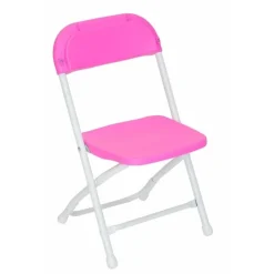 Feather XT™ Kid's Plastic Folding Chair - 220 lb Capacity - Pink