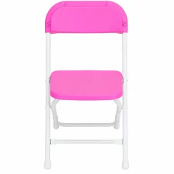 Feather XT™ Kid's Plastic Folding Chair - 220 lb Capacity - Pink