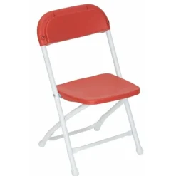 Feather XT™ Kid's Plastic Folding Chair - 220 lb Capacity - Red